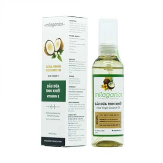 Dầu dừa ép lạnh tinh khiết Milaganics 100ml
