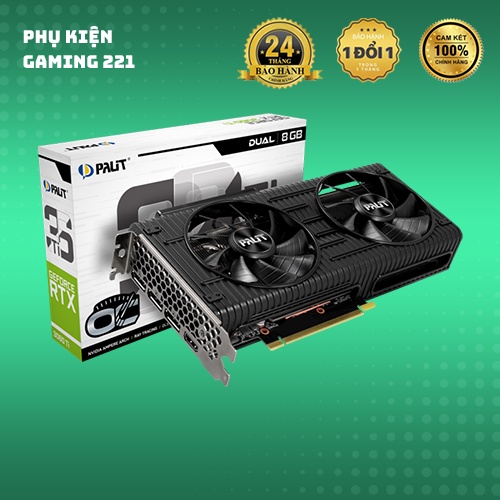 Card Màn Hình Máy Tính VGA Palit RTX 3060 Dual 12GB (LHR)