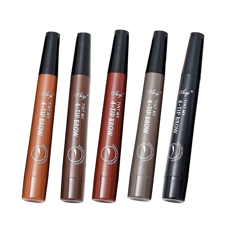 [Hàng mới về] Bút kẻ lông mày 4 ngạch chống nước lâu trôi trang điểm tự nhiên thời trang