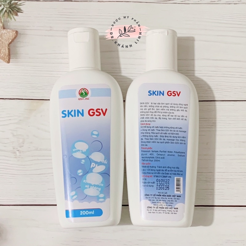 Sữa rửa mặt skin GSV 200ML