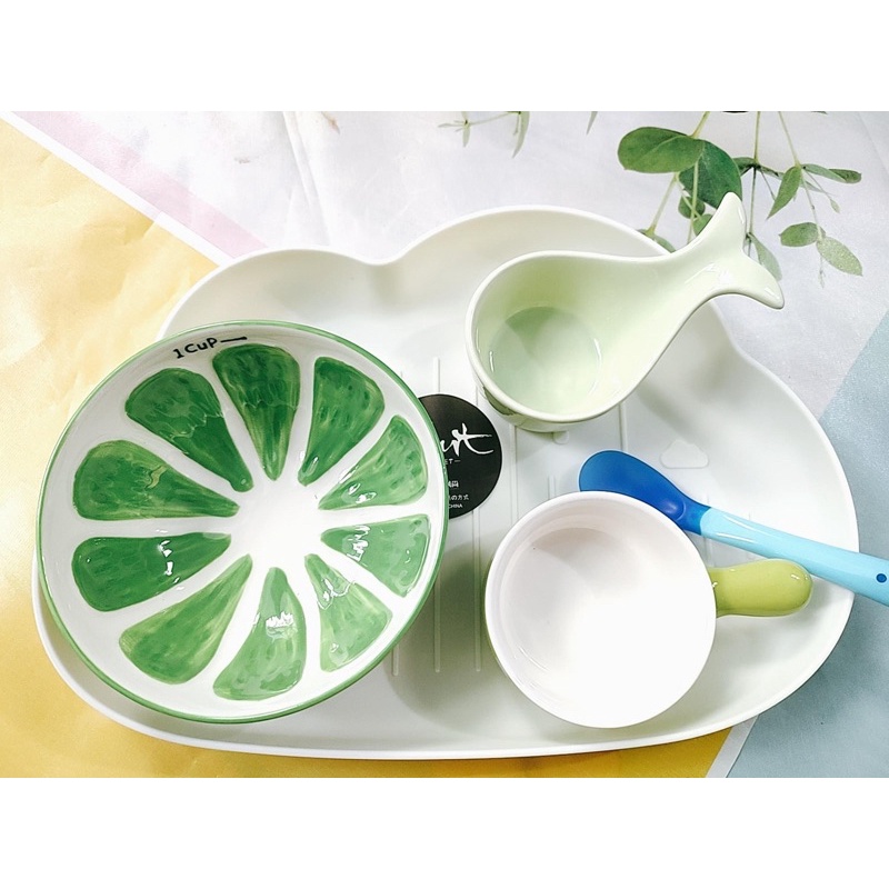 [ Được chọn mẫu] Set combo bát sứ ăn dặm cho bé kèm khay và thìa hình xinh yêu bằng sứ cao cấp chịu nhiệt
