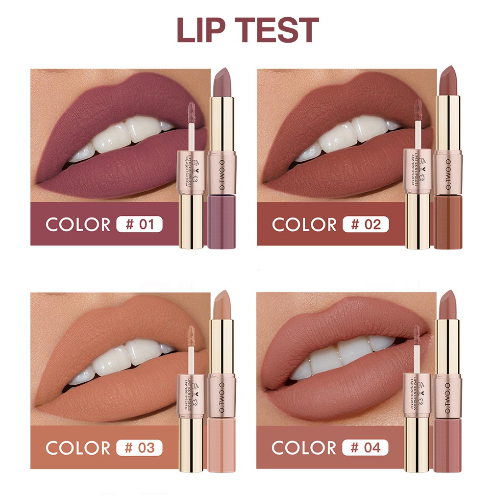 Son Môi O.TWO.O 2 Trong 1 Chất Lì Chống Nước Có 12 Màu Tuỳ Chọn Khác Nhau 30g | BigBuy360 - bigbuy360.vn
