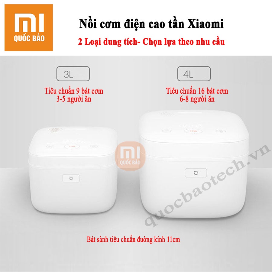Nồi cơm điện cao tần Xiaomi 3L/ 4L- Mi IH Rice Cooker-  Kết nối App Mihome