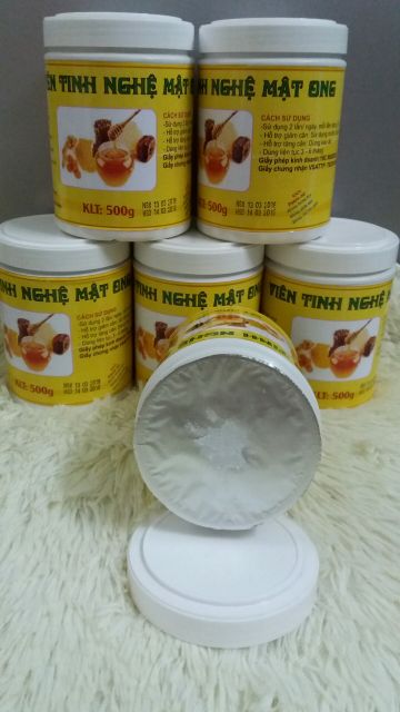 500G VIÊN NGHỆ MẬT ONG nguyên chất sử dụng tốt cho dạ dày phụ nữ sau sinh có giấy VSATTP