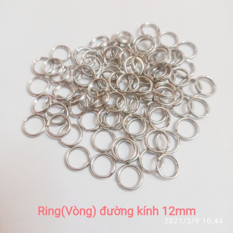 Vòng chìa khóa bằng thép không gỉ , Phụ kiện vòng kim loại 12mm | BigBuy360 - bigbuy360.vn