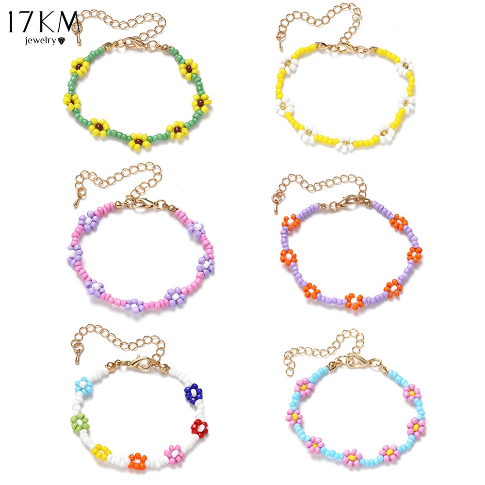 17KM Korean style pearl beads colorful bracelet for women accessories | WebRaoVat - webraovat.net.vn