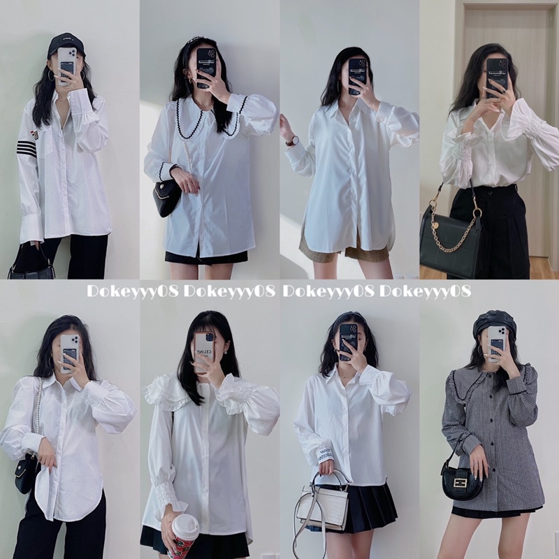 Sơ mi kiểu dáng xuông (ẢNH THẬT BY DOKEYYY)