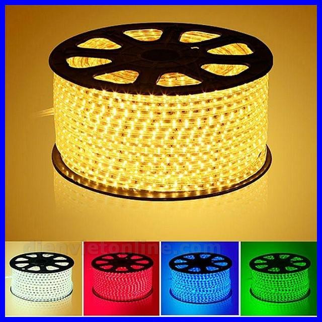 Đèn led dây đôi 2835 5M loại tốt ( màu trắng, vàng, hồng, xanh dương, xanh lá ) - Điện Việt | BigBuy360 - bigbuy360.vn