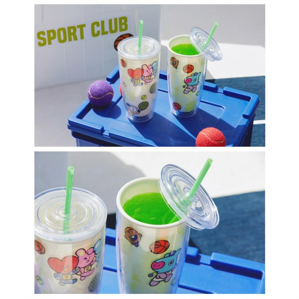 Cốc Đá Uống Nước BT21 Rơm