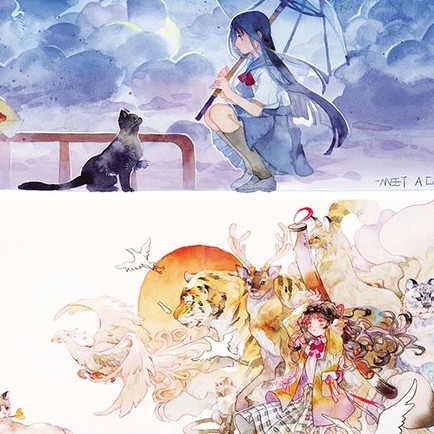 Vạn Vật Hà Tưởng Khúc - Artbook hướng dẫn vẽ màu nước phong cảnh nghệ thuật