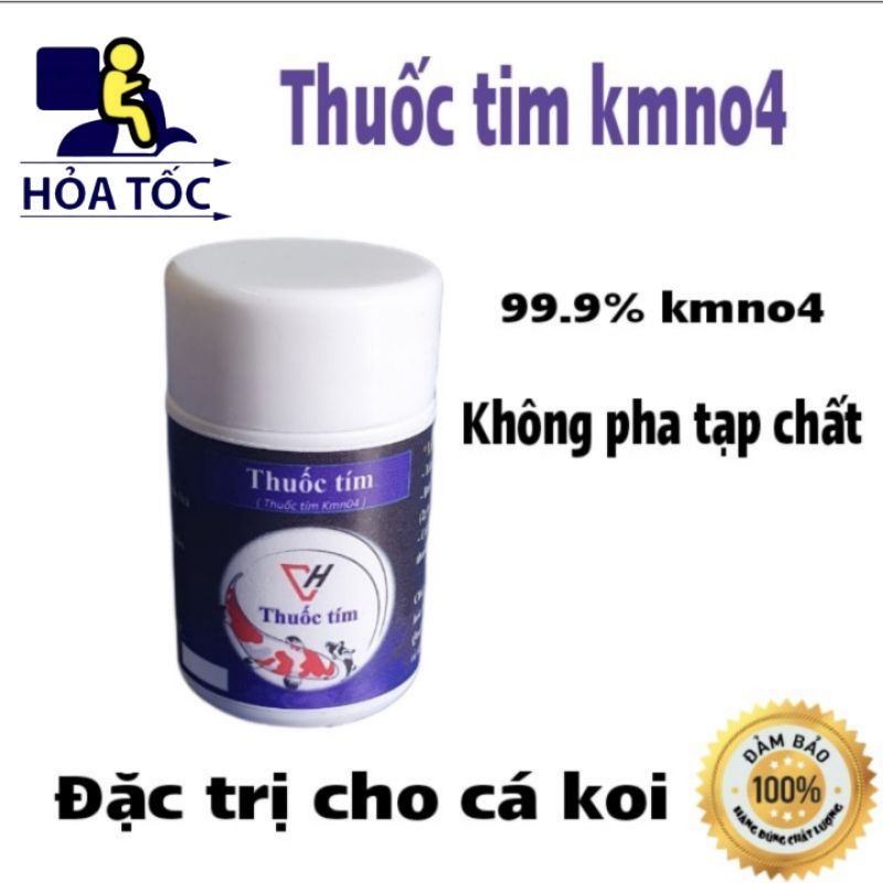 Thuốc tím cho cá koi KMNO4 | hủ 50g