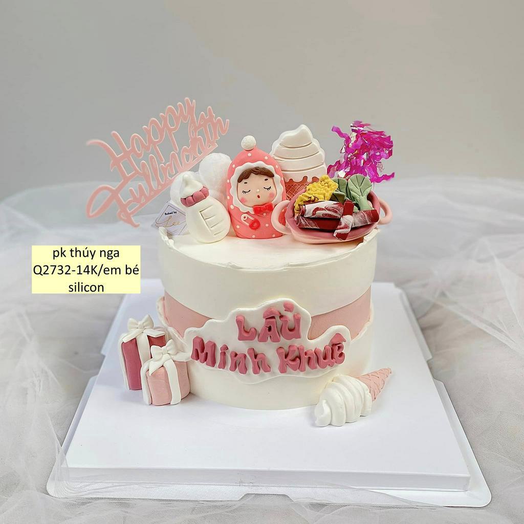 Tượng Em Bé Thôi Nôi Silicon