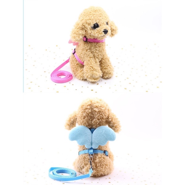 [Mã PET50K giảm Giảm 10% - Tối đa 50K đơn từ 250K] [ LOẠI 1 ] Dây dắt kèm yếm cho thú cưng hình đôi cánh cao cấp