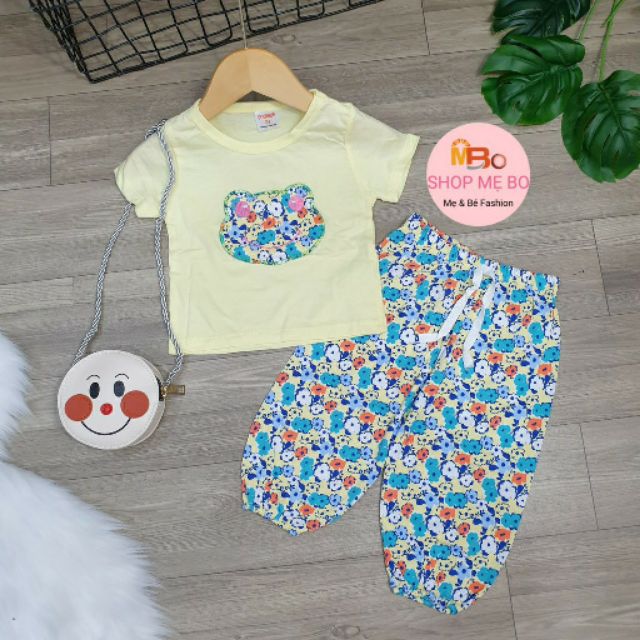 SALE SỐC - Bộ Alibaba thun cotton nhiều mẫu cá tính cho bé gái (8 đến 20kg)