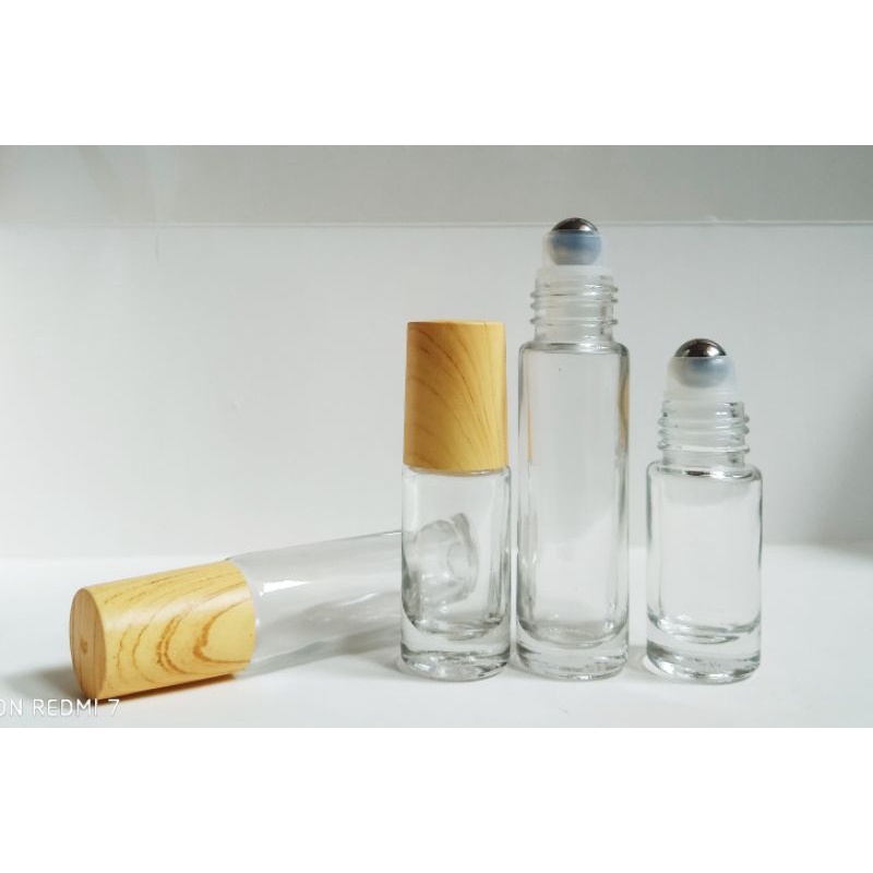 5Ml 10ml Vỏ Chai thủy tinh đáy siu dầy bi lăn bằng thép inox đẹp hơn mong đợi đựng tinh dầu nước hoa dubai mini nhỏ gọn