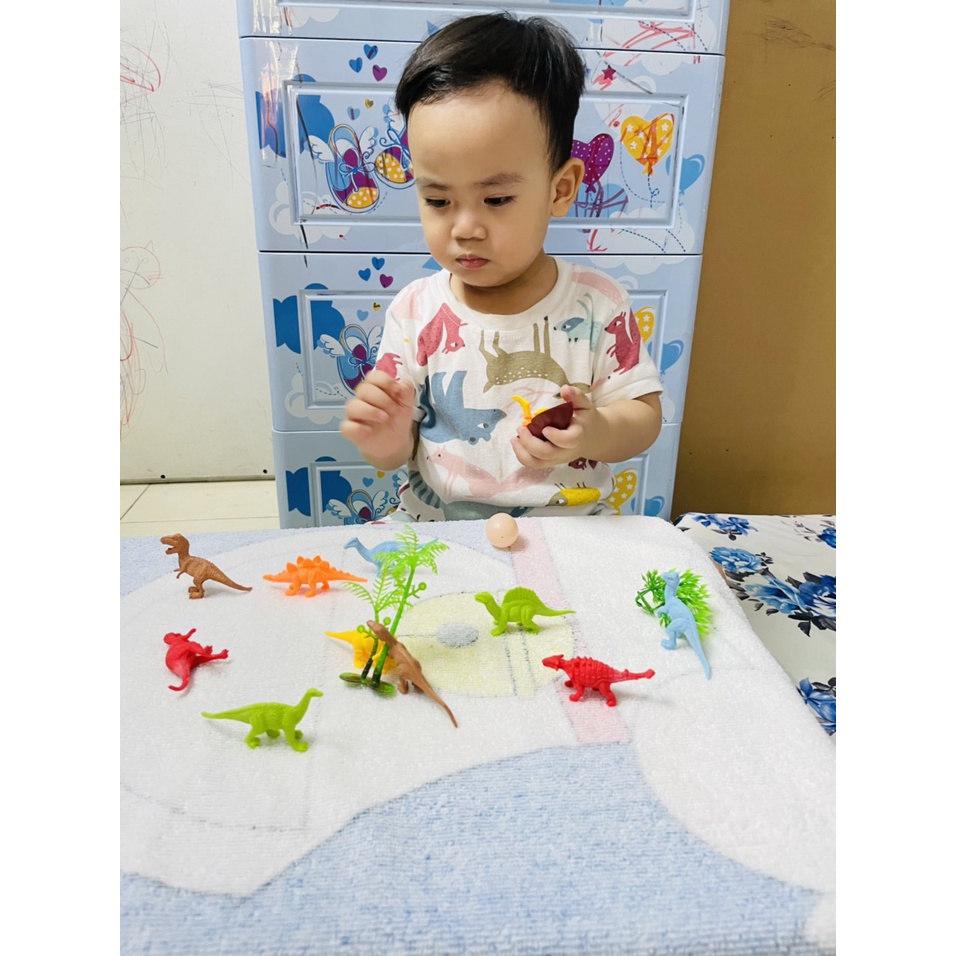 Túi đồ chơi khủng long 16 chi tiết nhựa an toàn,cho bé khám phá với nhiều loại khủng long khác nhau tạo nên bộ sưu tập s