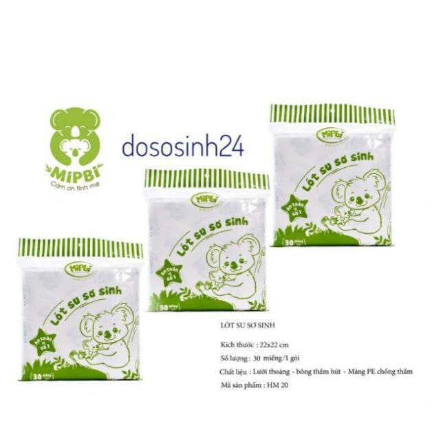 Mipbi - Lót phân su sơ sinh 30 miếng cao cấp