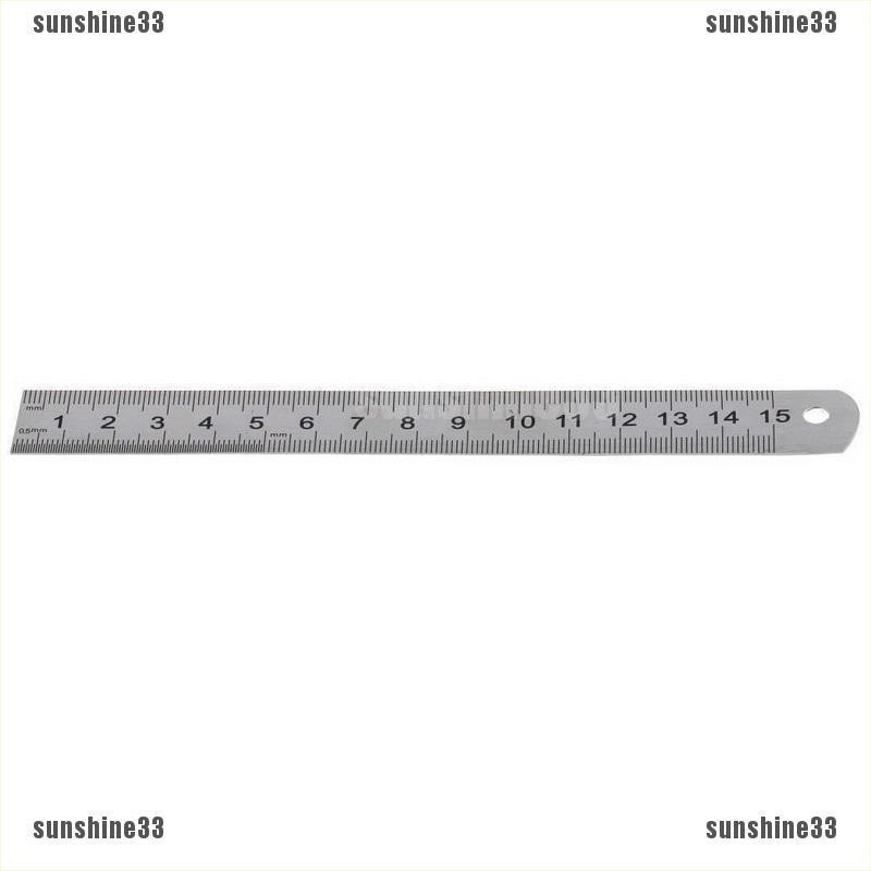 Thước Đo Hai Mặt 15cm 6 Trong 1 Bằng Thép Không Gỉ