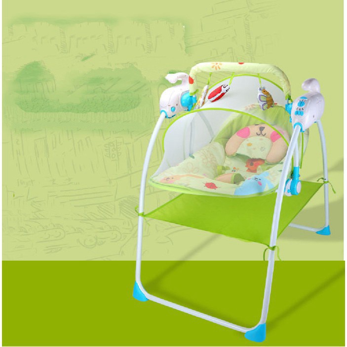 Libishop - Nôi điện đưa tự động cho bé có nhạc Boss Baby