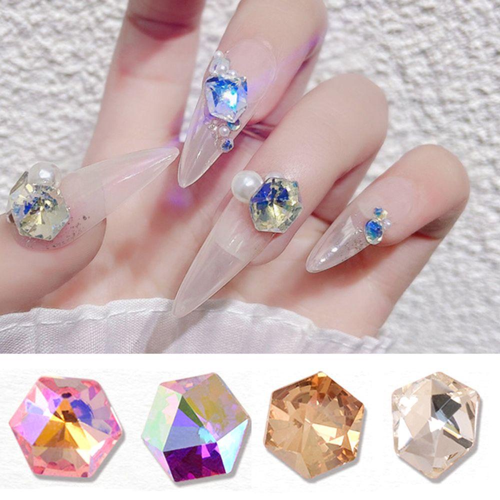 Nước Hoa Sơn Móng Tay Nghệ Thuật|Bộ 10 Mũi Nhọn Lấp Lánh Thời Trang Dành Cho Nữ|Phụ Kiện Trang Trí Móng Tay Xinh Xắn Charms