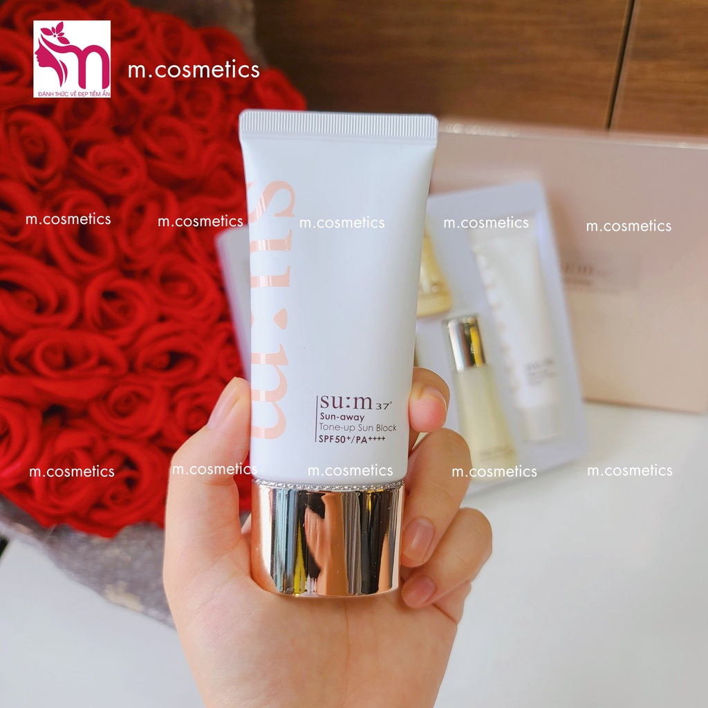 Kem Chống Nắng Sum37 Sun-Away Tone-up Sun Block SPF50 PA+++ Special set