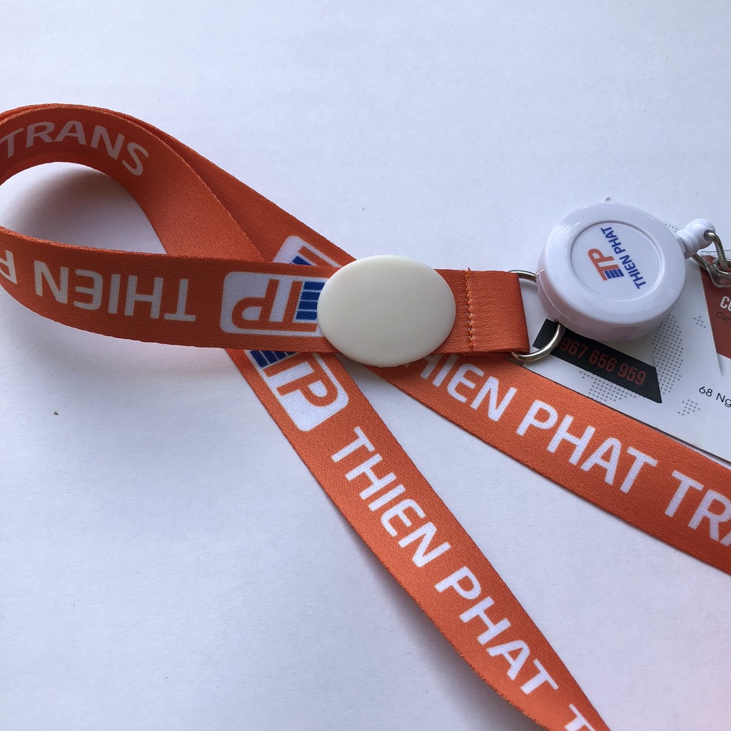 Dây đeo thẻ nhân viên cao cấp kích cỡ 1,5*80cm xưởng nhận đặt in theo yêu cầu, in yoyo cao cấp đẹp loại 1
