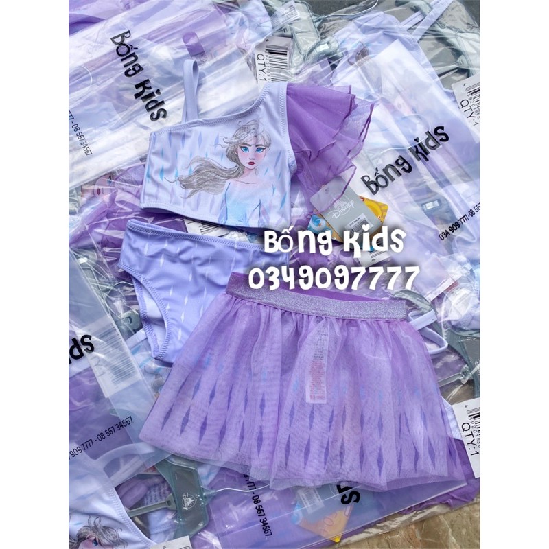 Set Đồ Bơi Bé Gái Elsa Tím DN