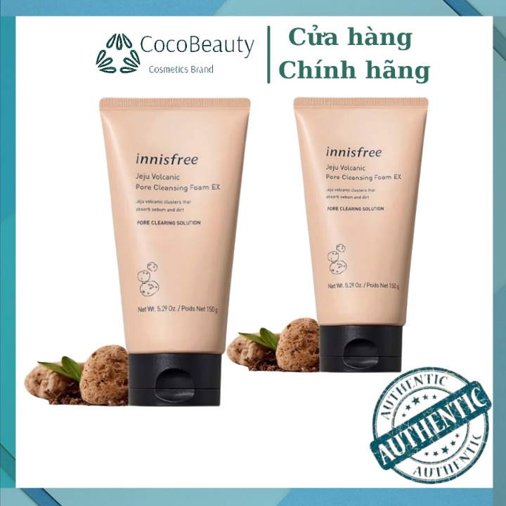 Sữa Rửa Mặt Tro Núi Lửa Innisfree Jeju Volcanic Pore Cleansing Foam 150g