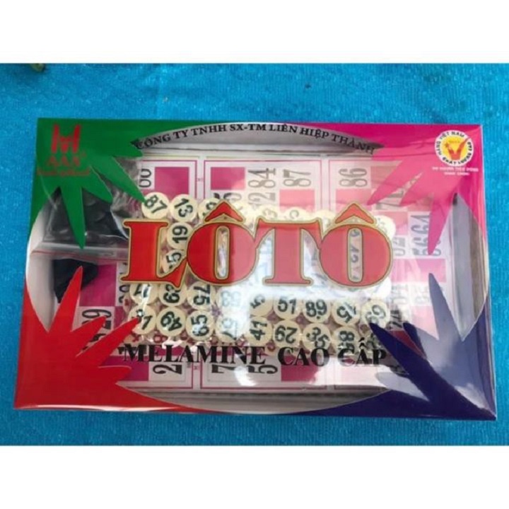 Bộ lô tô liên hiệp thành 90 số _quân cờ bằng nhựa melamine cao cấp