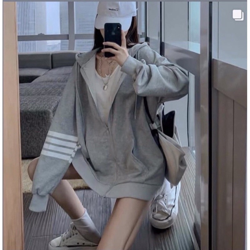 Áo khoác hoodie Thom SIÊU HOT L.Y Store  Áo khoác mũ nỉ lót bông