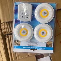 Đèn led dán tường thông minh 💡 𝑺𝑰𝑬̂𝑼 𝑺𝑨́𝑵𝑮💡  treo cầu thang phòng ngủ gắn tủ trang trí - Bộ 3 bóng mini Điều khiển từ xa