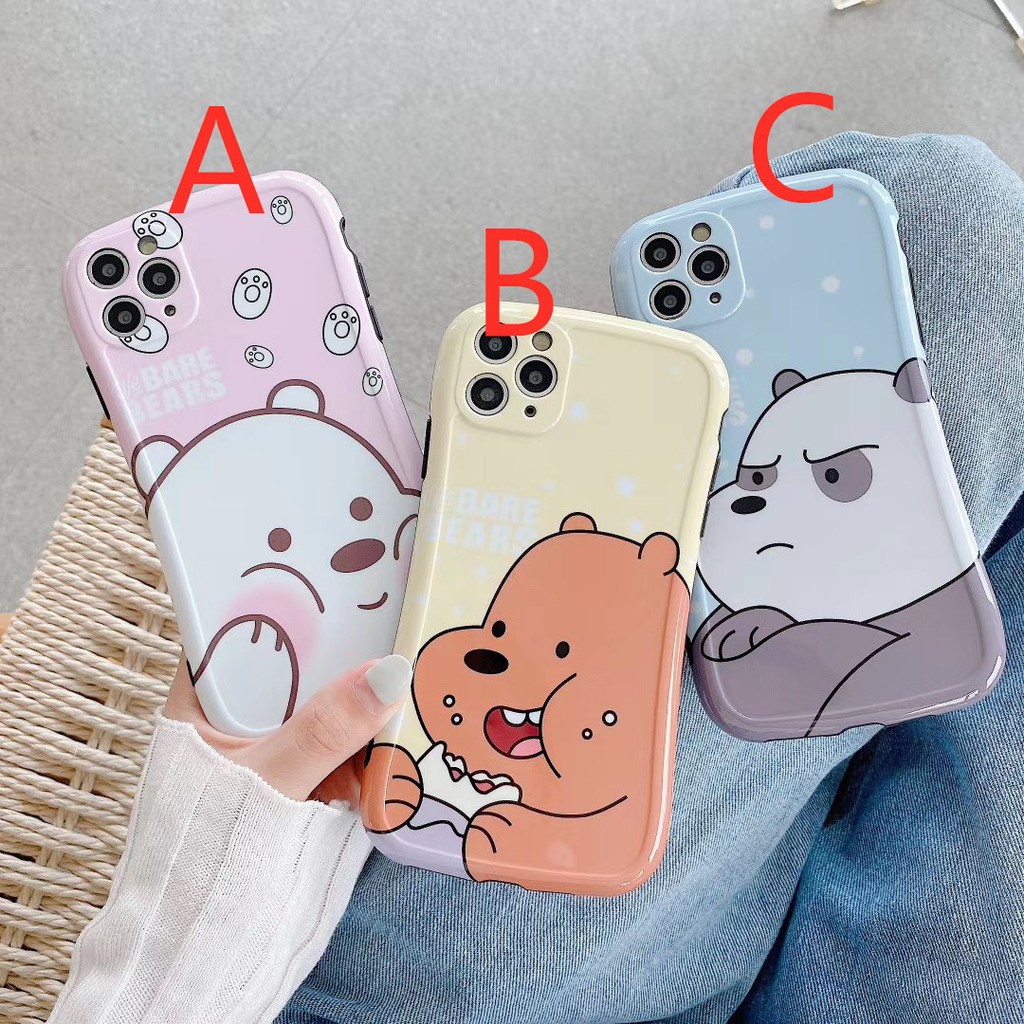 Bare bear Ốp điện thoại dành cho iPhone11 11Promax 7Plus 7 8 8  X XR XSmax SE2020 Ốp lưng Ốp Iphone  Ốp mềm mại vỏ điện thoại Ốp | BigBuy360 - bigbuy360.vn