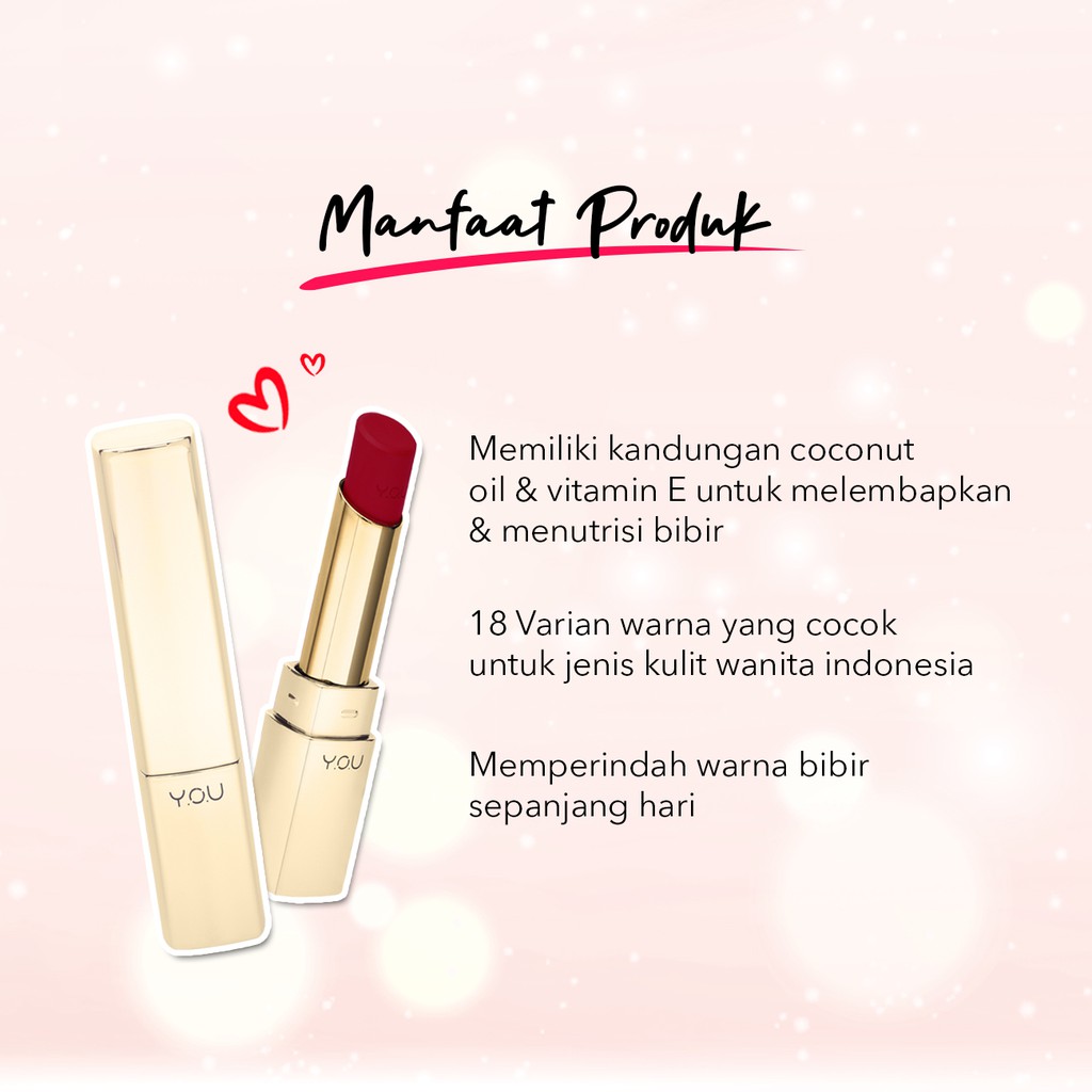 (Hàng Mới Về) Son Môi You The Gold One Color Stay 3.2g Màu Lì Và Mềm Mượt | BigBuy360 - bigbuy360.vn