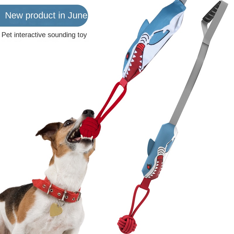 Sản Phẩm Mới Của Amazon Đồ Chơi Bóng cotton Có Âm Thanh Tương Tác Tương Tác Thú Cưng tug-war