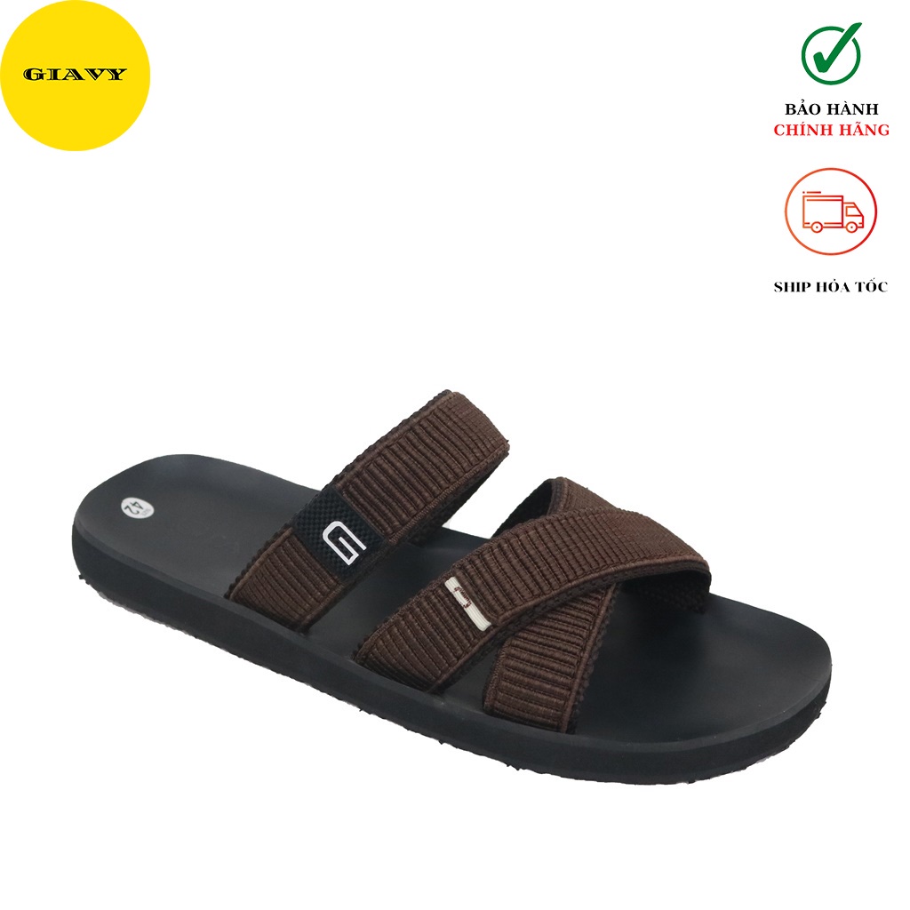 Dép nam quai chéo DTL345 - GIÀY GIAVY