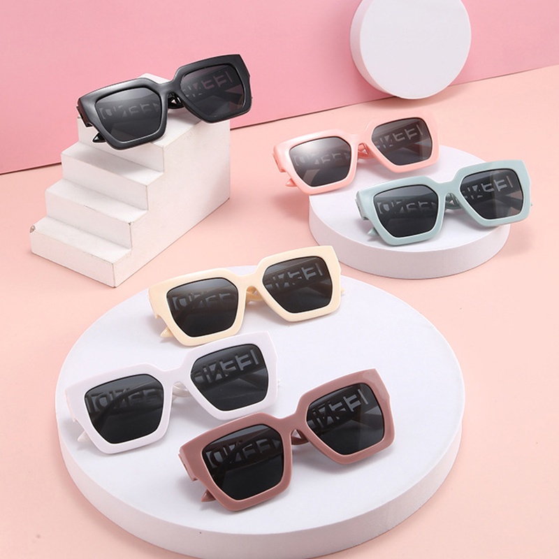 Kính Mát Vuông Nhiều Màu Chống Tia UV400 2022 Cho Trẻ Em