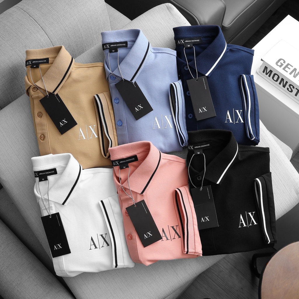 Áo polo nam cổ viền vải pique cotton xuất xịn co giãn mềm mịn , áo thun nam cổ bẻ bigsize  - 3bros