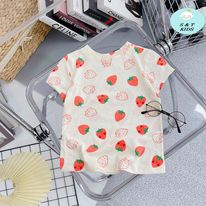 Áo phông cotton cổ tròn  cho bé gái - APCTBG