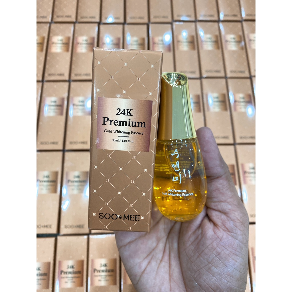 Serum Vàng 24k Soo &amp; Mee Premium Gold Whitening Essence Hàn Quốc 30ml