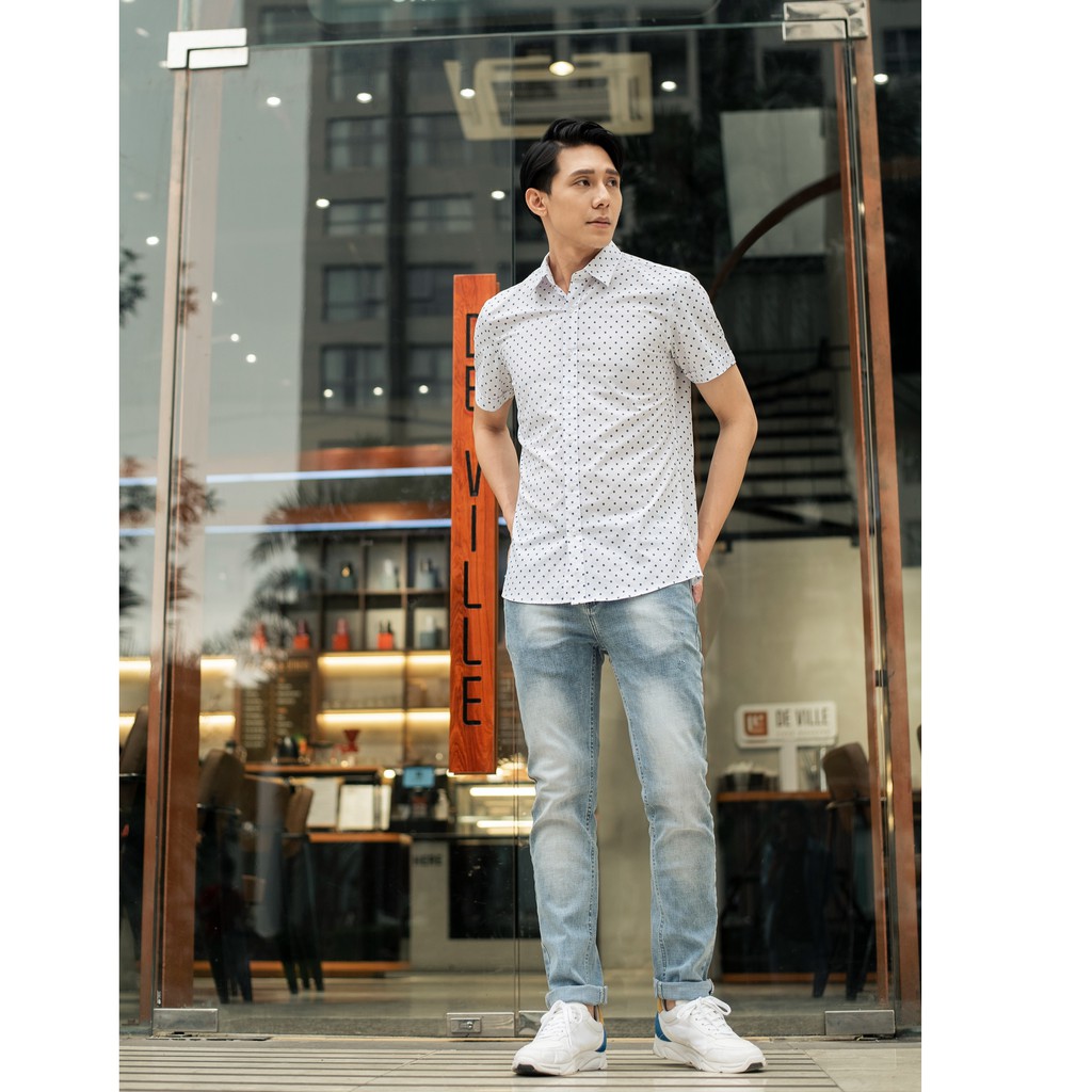 Áo sơ mi nam công sở trắng thời trang cao cấp Biman by Biluxury không nhăn xù 4SMCH010TRT | BigBuy360 - bigbuy360.vn