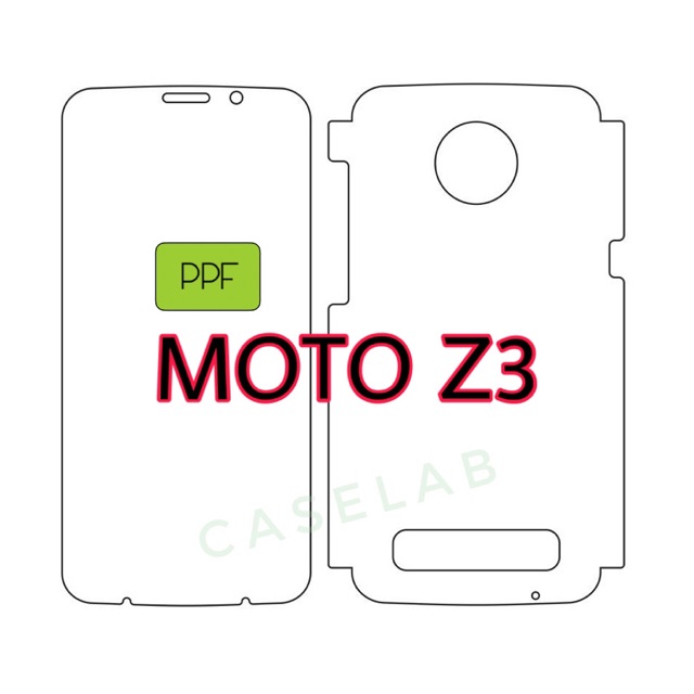 Film PPF cao cấp trước/ sau cho Motorola MOTO Z3