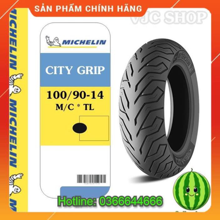 Lốp xe máy Michelin 100/90-14 City Grip hàng Châu Âu