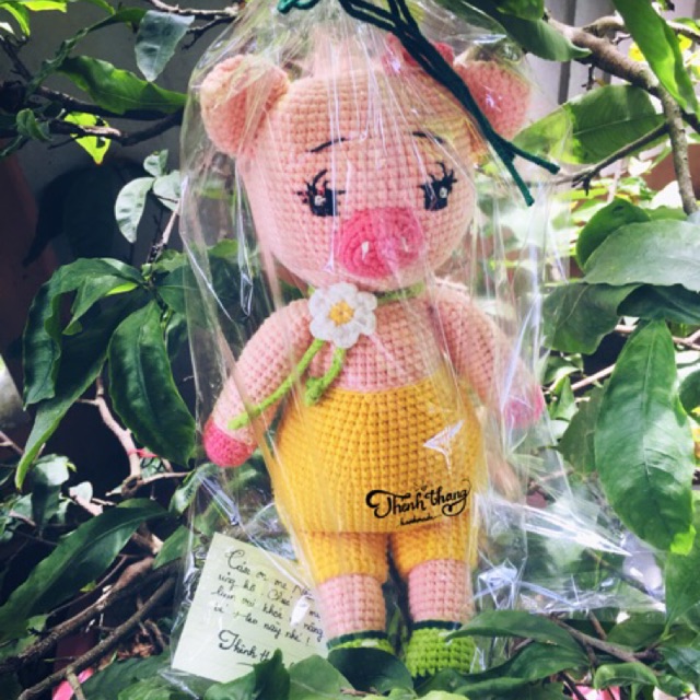[Thú bông handmade] - Bé Heo Martin