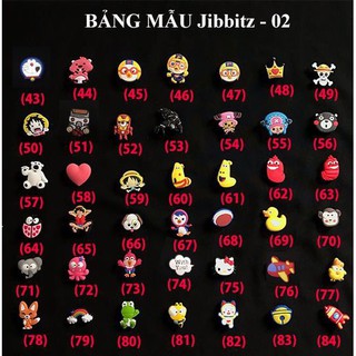 Jibbitz/Sticker Gắn Dép Crocss