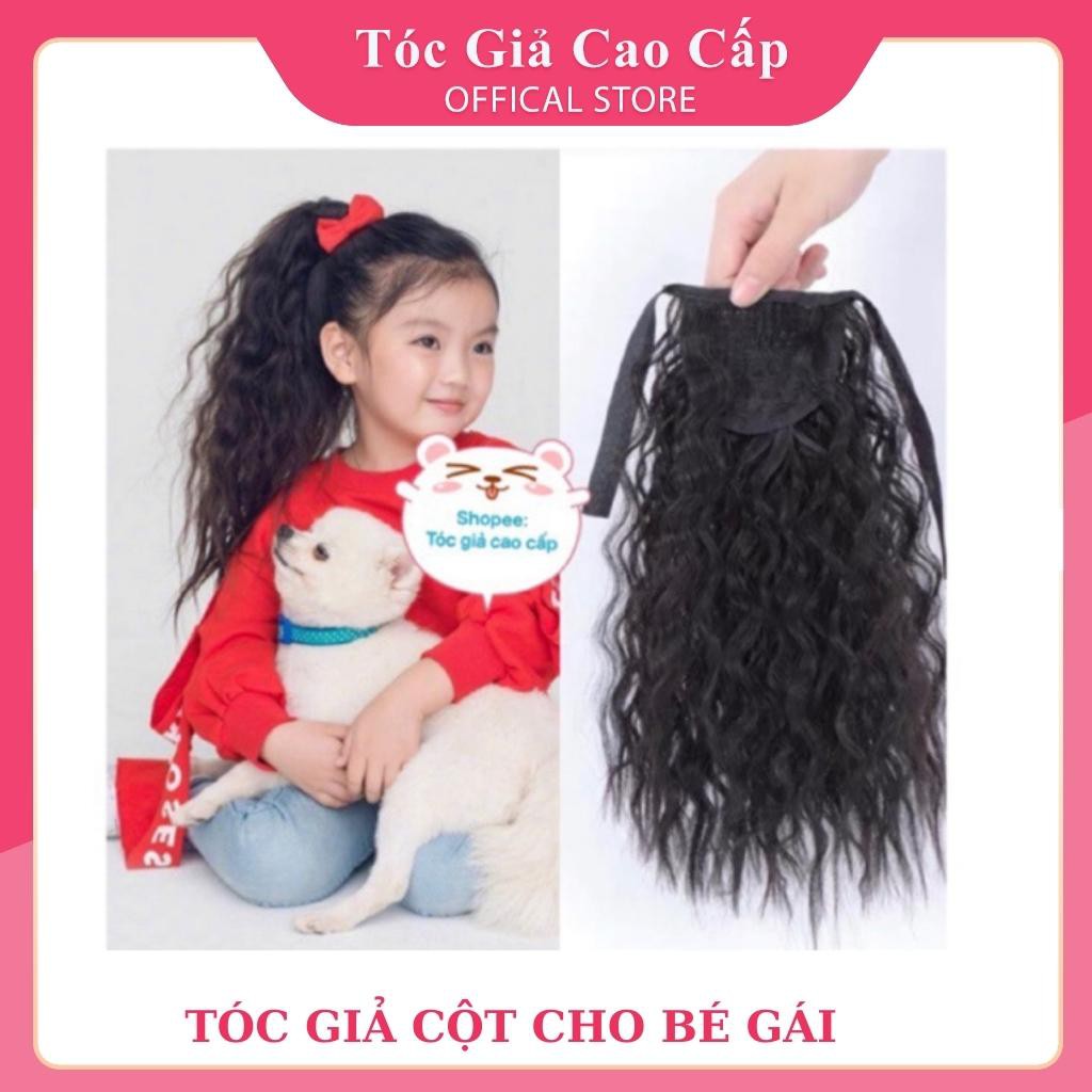 Tóc giả cho bé đẹp - Tóc cột xù ngắn dành cho bé gái