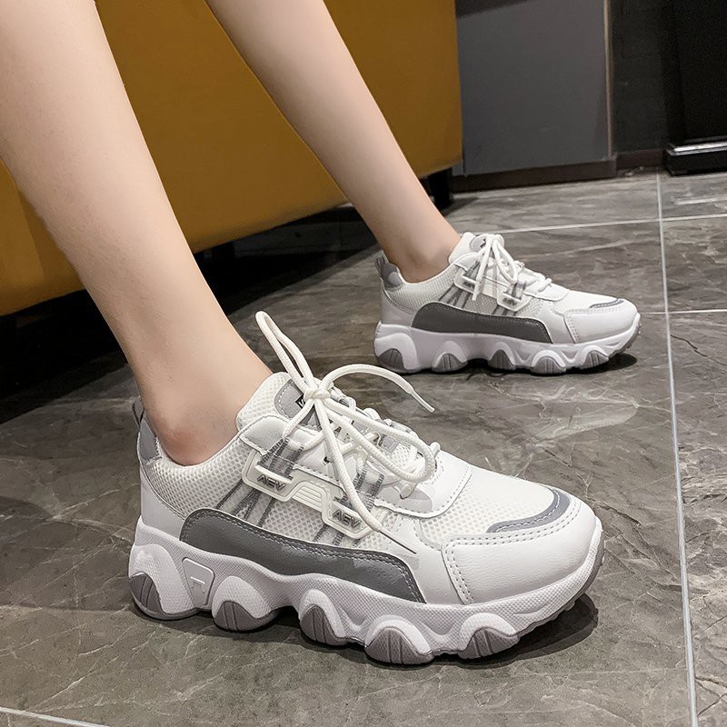 [INS HOT] ULzzang Giày thể thao nữ khuynh hướng cao cấp 😍Phản quang😍 2020 bản mới⚡️(8809)