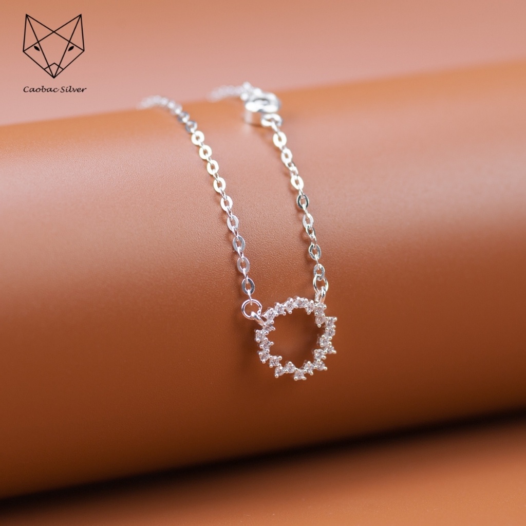 Dây Chuyền Bạc Ta Nữ CaoBac Silver Huyền Thoại Biển Xanh Xinh Xắn Cho Bạn Nữ - Trang Sức Cáo Bạc JEWELLERY