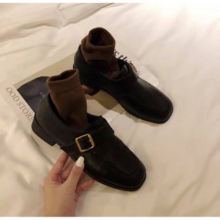 Giày Moca Da Trơn Vintage ( Có ảnh thật)