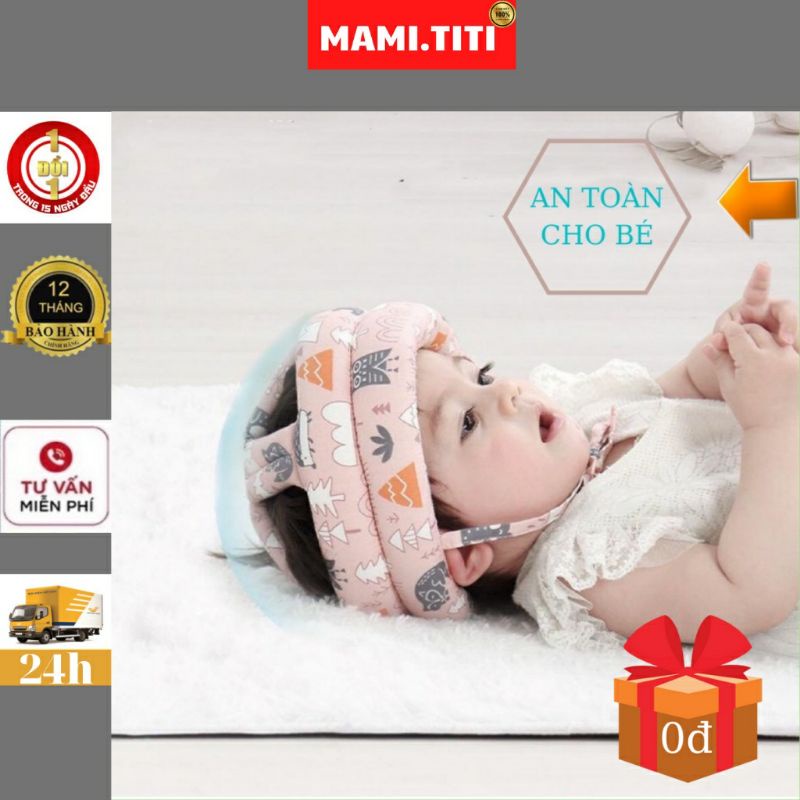 Mũ bảo vệ đầu cho bé tập đi bò đứng