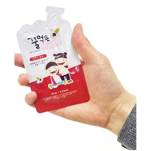 Hộp Hồn.g sâm mậ.t ong trẻ em Gocheolnam Red Ginseng Honey 20ml x 30 gói  - kèm túi quà tặng